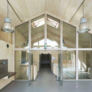 Locaux sociaux et remisage, pépinière de Longchamp, Paris, Atelier Cité Architecture