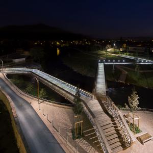 Passerelle et aménagement paysager, Raon l'étape (88), Atelier Cité Architecture