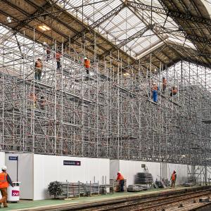 Gare d'Austerlitz, Paris, démontage de la verrière, Arnholdt Echafaudages 