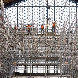 Gare d'Austerlitz, Paris, démontage de la verrière, Arnholdt Echafaudages 