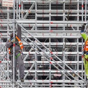 Gare d'Austerlitz, Paris, démontage de la verrière, Arnholdt Echafaudages 