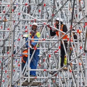 Gare d'Austerlitz, Paris, démontage de la verrière, Arnholdt Echafaudages 