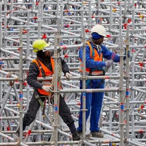 Gare d'Austerlitz, Paris, démontage de la verrière, Arnholdt Echafaudages 