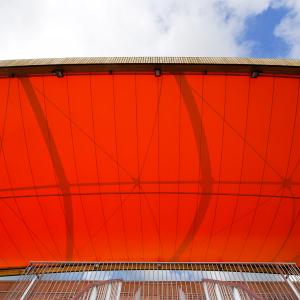Tribune du stade Salif Keita, Cergy, Val d'Oise, B+C architecte