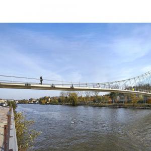Passerelle, Creil, Oise, Jean-François Blassel architecte