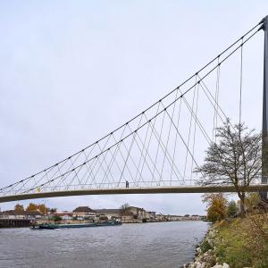 Passerelle, Creil, Oise, Jean-François Blassel architecte