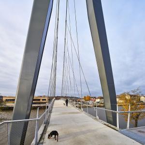 Passerelle, Creil, Oise, Jean-François Blassel architecte