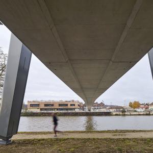 Passerelle, Creil, Oise, Jean-François Blassel architecte