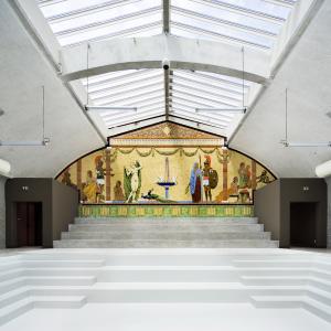 Médiathèque dans une ancienne piscine Hennebique, Saint-Maixent, Deux-Sèvres, Bernard 