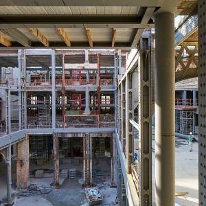 Restructuration de la poste, rue du Louvre, Paris, Dominique Perrault architecture