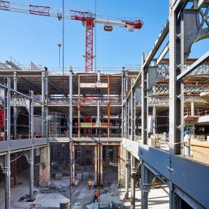 Restructuration de la poste, rue du Louvre, Paris, Dominique Perrault architecture