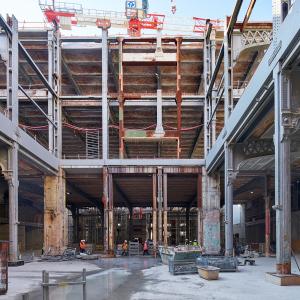 Restructuration de la poste, rue du Louvre, Paris, Dominique Perrault architecture