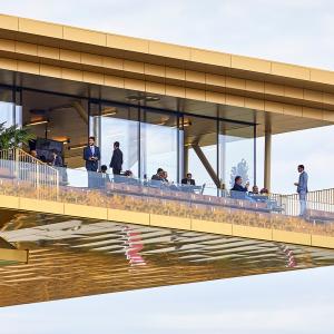 Nouvelle tribune de l'hippodrome de Longchamp, Paris, Dominique Perrault architecture