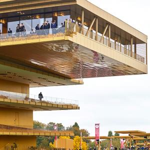 Nouvelle tribune de l'hippodrome de Longchamp, Paris, Dominique Perrault architecture