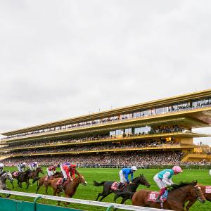 Nouvelle tribune de l'hippodrome de Longchamp, Paris, Dominique Perrault architecture