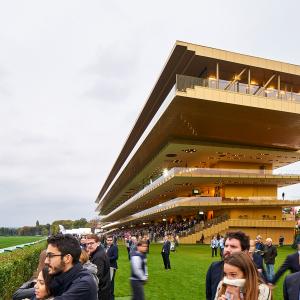 Nouvelle tribune de l'hippodrome de Longchamp, Paris, Dominique Perrault architecture