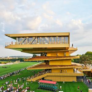 Nouvelle tribune de l'hippodrome de Longchamp, Paris, Dominique Perrault architecture