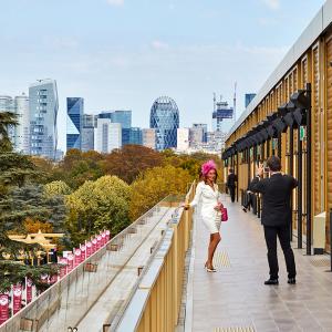 Nouvelle tribune de l'hippodrome de Longchamp, Paris, Dominique Perrault architecture