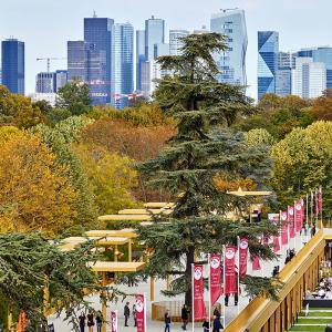 Nouvelle tribune de l'hippodrome de Longchamp, Paris, Dominique Perrault architecture