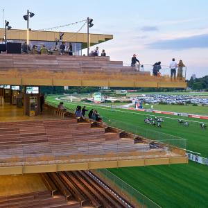 Nouvelle tribune de l'hippodrome de Longchamp, Paris, Dominique Perrault architecture