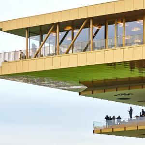 Nouvelle tribune de l'hippodrome de Longchamp, Paris, Dominique Perrault architecture