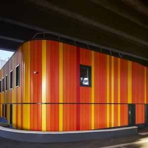 Préfourrière sous le boulevard périphérique, Porte Pouchet, Paris 17, GAIA architecte