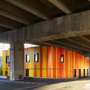 Préfourrière sous le boulevard périphérique, Porte Pouchet, Paris 17, GAIA architecte