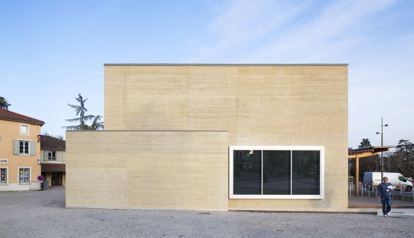 Médiathèque et auditorium, Chaponost, Rhône, Gautier Conquet architecte