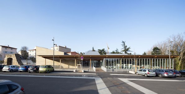 Médiathèque et auditorium, Chaponost, Rhône, Gautier Conquet architecte