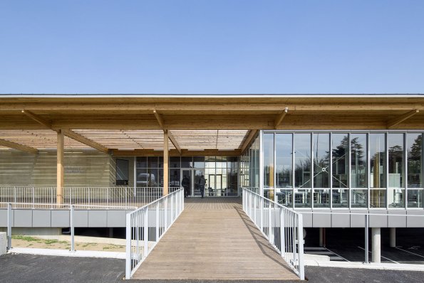 Médiathèque et auditorium, Chaponost, Rhône, Gautier Conquet architecte