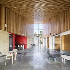 Médiathèque et auditorium, Chaponost, Rhône, Gautier Conquet architecte