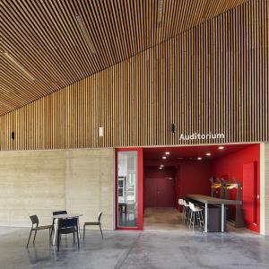 Médiathèque et auditorium, Chaponost, Rhône, Gautier Conquet architecte