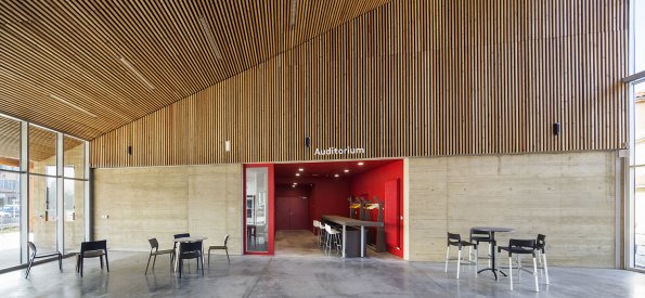 Médiathèque et auditorium, Chaponost, Rhône, Gautier Conquet architecte