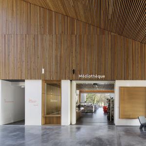 Médiathèque et auditorium, Chaponost, Rhône, Gautier Conquet architecte