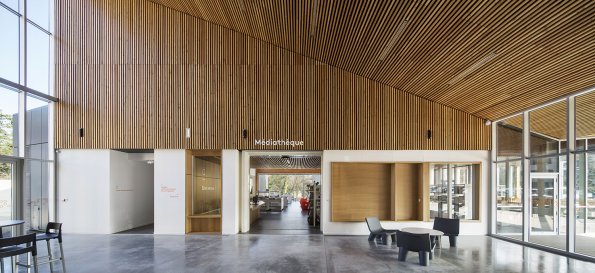 Médiathèque et auditorium, Chaponost, Rhône, Gautier Conquet architecte