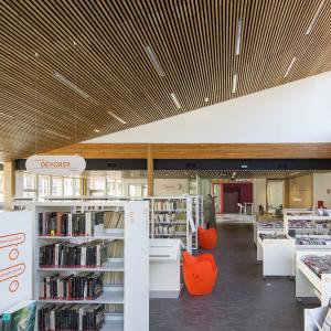 Médiathèque et auditorium, Chaponost, Rhône, Gautier Conquet architecte