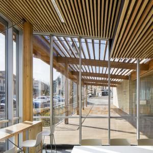 Médiathèque et auditorium, Chaponost, Rhône, Gautier Conquet architecte