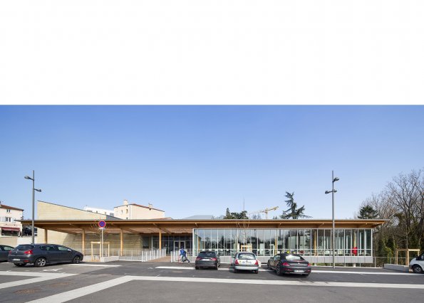Médiathèque et auditorium, Chaponost, Rhône, Gautier Conquet architecte