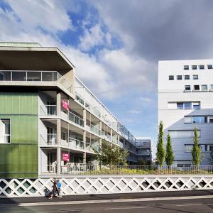 Logements et cité universitaire, Reims, Marne, Jean-Michel Jacquet architecte