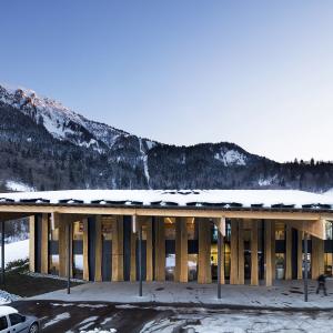 Siège de la société Blue Ice, Les Houches, Haute-Savoie, Kengo Kuma architecte