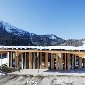 Siège de la société Blue Ice, Les Houches, Haute-Savoie, Kengo Kuma architecte