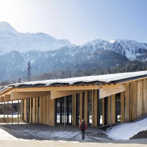 Siège de la société Blue Ice, Les Houches, Haute-Savoie, Kengo Kuma architecte