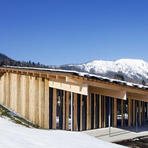 Siège de la société Blue Ice, Les Houches, Haute-Savoie, Kengo Kuma architecte