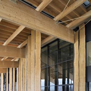 Siège de la société Blue Ice, Les Houches, Haute-Savoie, Kengo Kuma architecte