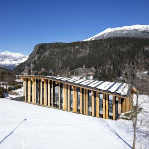 Siège de la société Blue Ice, Les Houches, Haute-Savoie, Kengo Kuma architecte