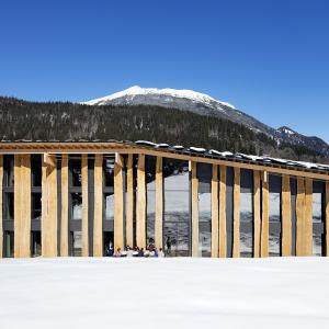 Siège de la société Blue Ice, Les Houches, Haute-Savoie, Kengo Kuma architecte