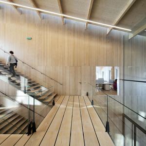 Siège de la société Blue Ice, Les Houches, Haute-Savoie, Kengo Kuma architecte