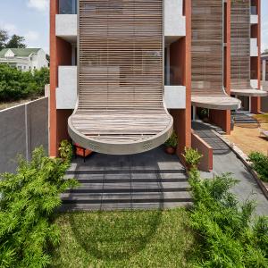 Immeuble de logements, Cotonou, Bénin, Jacques Le Du architecte