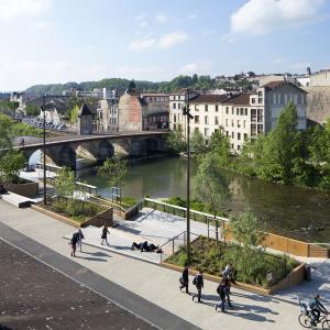 Bar-le-Duc, aménagement du quai de l'Ornain, Villes et Paysages architecte