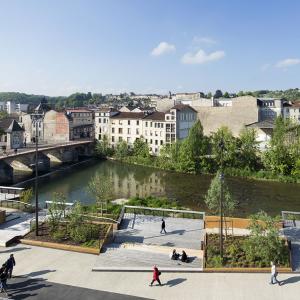 Bar-le-Duc, aménagement du quai de l'Ornain, Villes et Paysages architecte